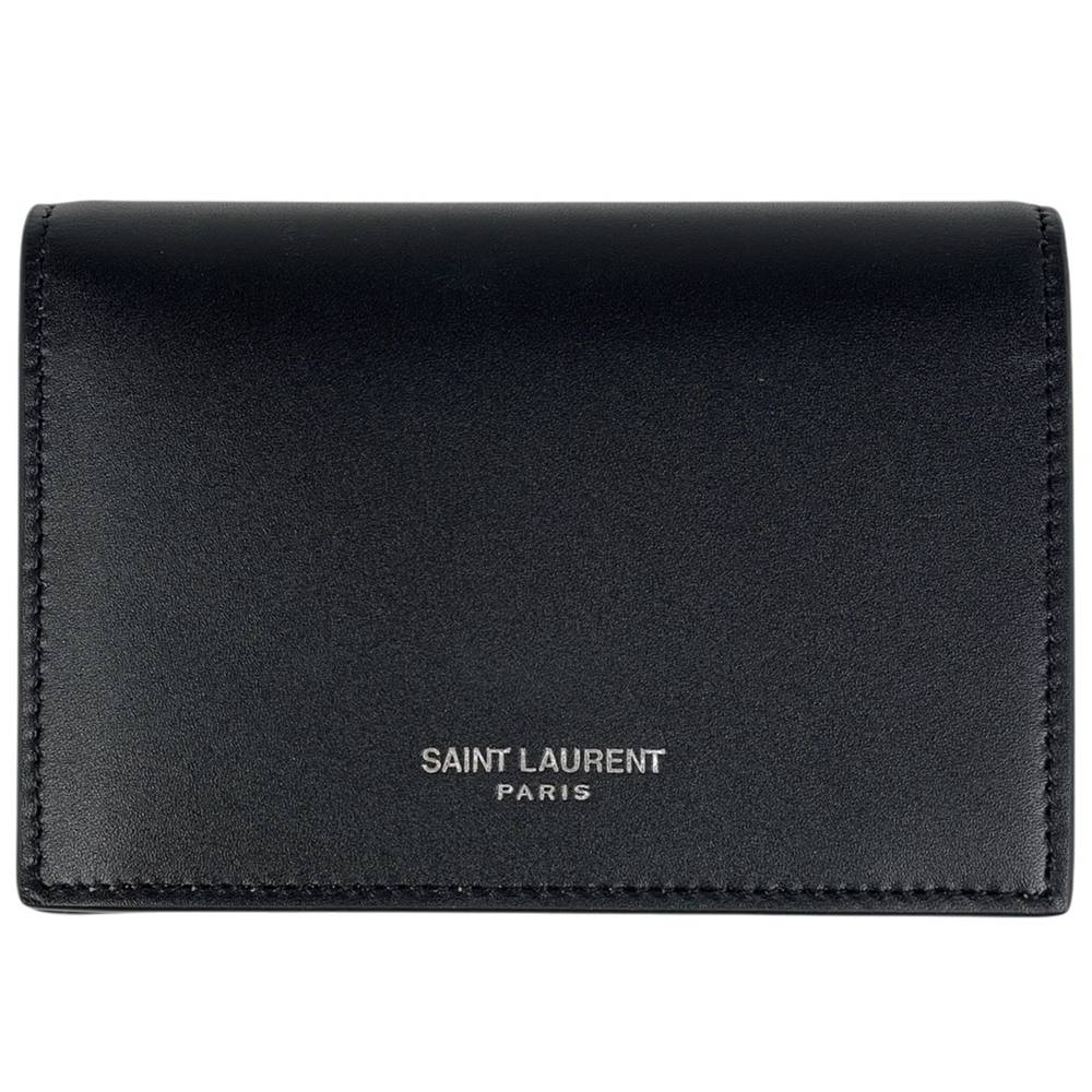 Yves Saint Laurent Saint Laurent Paris logo business card holder/card case, l...